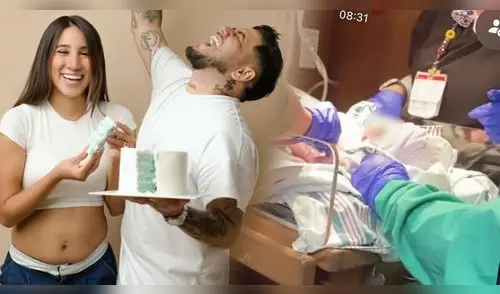Samahara Lobatón da a luz a su primer bebé VARONCITO en Estados Unidos y Bryan Torres EMOCIONA con foto elpopular.pe