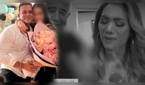 Isabel Acevedo se mostró muy emocionada por las palabras de Christian Domínguez. elpopular.pe