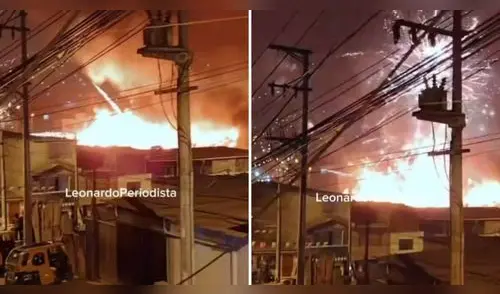 San Juan de Miraflores: Taller clandestino de pirotécnicos explota durante incendio en Pamplona Alta elpopular.pe