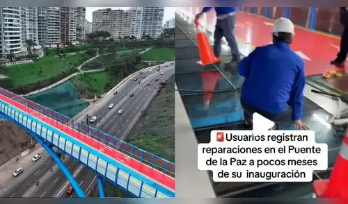 En redes se reporta que el puente ya ha sido reparado. elpopular.pe