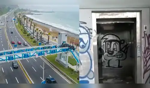 Municipalidad de Lima inauguró ascensores en la Costa Verde, pero hoy están inoperativos y convertidos en ruinas elpopular.pe