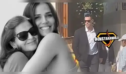 Gustavo Salcedo estuvo en el velorio de la mamá de Maju Mantilla. elpopular.pe