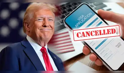 Trump celebra que superaron el récord de visas americanas canceladas. elpopular.pe