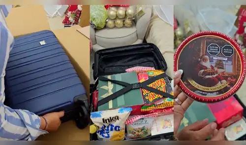 Peruana muestra su canasta navideña del BBVA y usuarios tienen sorprendente reacción: "Ya empezaron a humillarnos" elpopular.pe