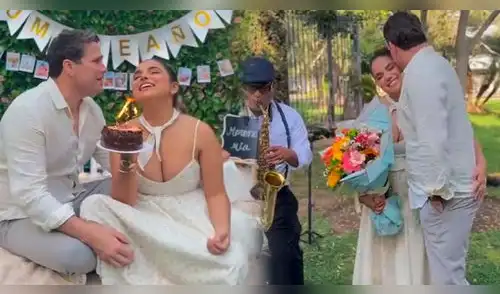 Paco Bazán conmovió a Susana Alvarado con sorpresa. elpopular.pe