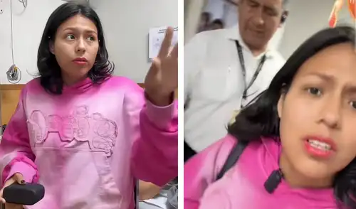 Influencer Moca se enfrenta a seguridad de clínica por no querer apagar su transmisión. elpopular.pe