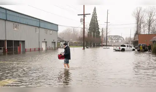 Río atmosférico golpea a este estado de EE. UU. y genera evacuación de 100.000 personas. elpopular.pe
