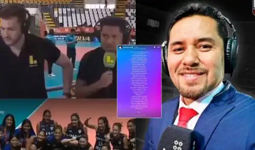 Fernando Egúsquiza se pronunció en sus redes sociales tras insultar a las jugadoras de vóley. Foto: composición EP/Latina Deportes elpopular.pe