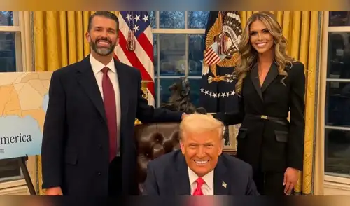 Escándalo en la familia Trump Donald Jr. y Bettina Anderson anuncian su compromiso. elpopular.pe
