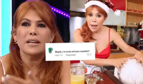 Magaly es 'troleada' en redes tras preparar su chocolate navideño. elpopular.pe