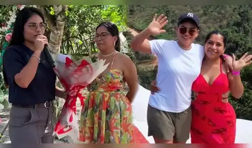 Tania Pinedo le dedicó un emotivo mensaje a Lis Padilla al pedirle ser su novia. elpopular.pe