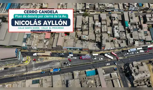 Anuncian cierre de la Av. Nicolás Ayllón en Ate durante 8 meses. elpopular.pe