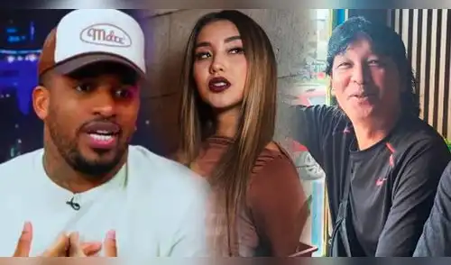 Papá de Xiomy Kanashiro sorprende a Jefferson Farfán. elpopular.pe