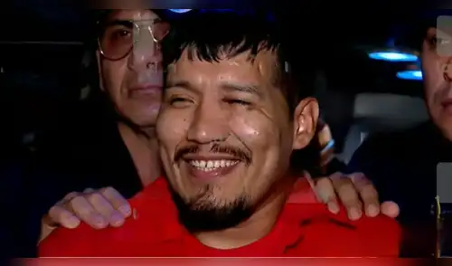 Entre risas y gestos desafiantes, así llegó Erick Moreno ‘El Monstruo’ al Perú. elpopular.pe