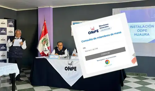 ONPE hablitió el link para que los peruanos conozcan si son miembros de mesa o no. Foto: ONPE elpopular.pe