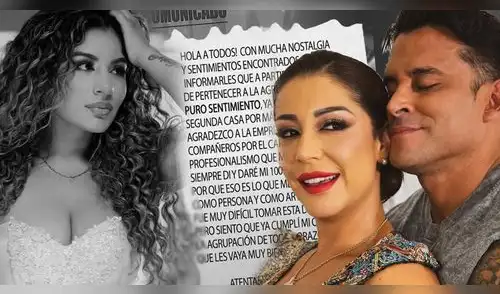 Cantante de Puro Sentimiento, orquesta de Christian Domínguez, NO VA MÁS tras insinuar COQUETEOS con él: "Hoy dejo de pertenecer..." elpopular.pe