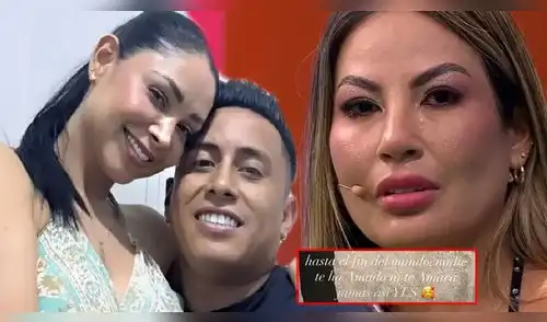 Pamela Franco le dedicó un romántico mensaje a Christian Cueva por el 'Día de los enamorados'. elpopular.pe