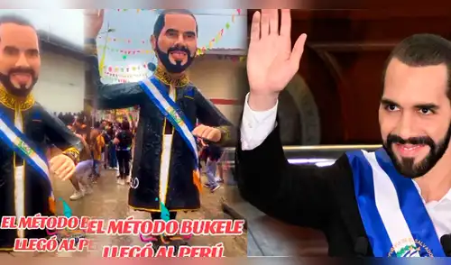 ¡PIDEN PLAN BUKELE! Presidente de El Salvador REACCIONÓ ASÍ al ser PASEADO EN CARNAVAL CAJAMARQUINO elpopular.pe