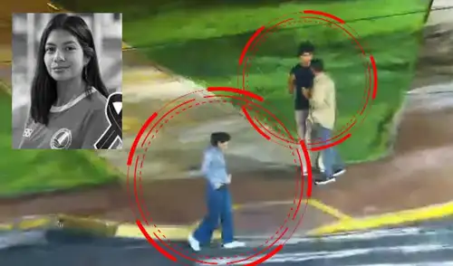 Marisel Linares es captada junto a su hijastro tres horas después del atropello. Foto: captura/Latina Noticias elpopular.pe