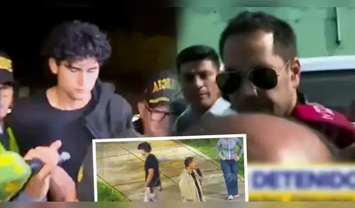 Padre de Adrián Villar llega a sede policial en auto de periodista Marisel Linares y con PAQUETE en mano tras detención elpopular.pe