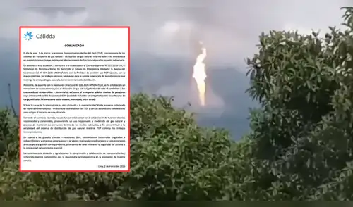 La drástica decisión de Cálidda sobre el gas natural tras la falla de TGP ocurrida en Cusco. elpopular.pe