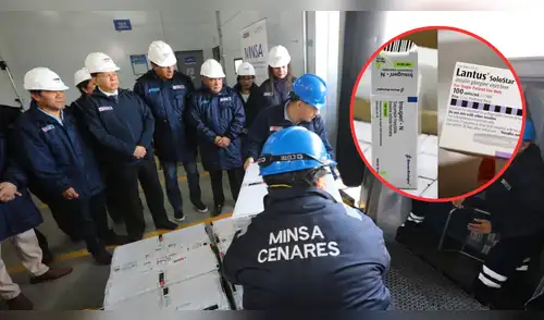 Minsa entrega 2.000 ampollas de insulina NPH a EsSalud. elpopular.pe