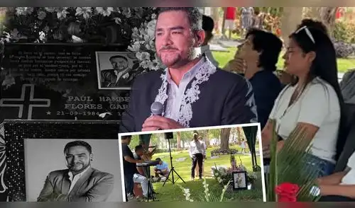 Paul Flores cumple un año de FALLECIDO y su esposa le hace EMOTIVO homenaje en su tumba elpopular.pe