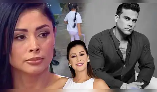 ¿Y Christian Domínguez? Pamela Franco lleva a su hija a su PRIMER DÍA de colegio y cantante NO APARECE tras ataques a Karla Tarazona elpopular.pe