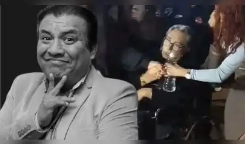 Jimmy Santi se descompensa en velorio de Manolo Rojas. elpopular.pe