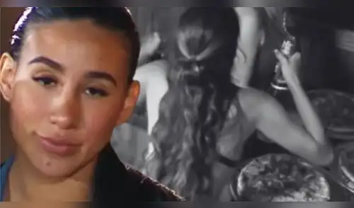 Samahara Lobatón se lleva botellas de vino y se lo esconde. elpopular.pe