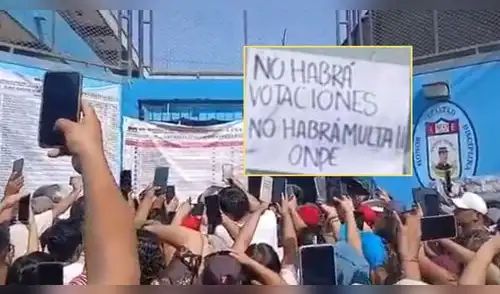 Informan cierre en locales de votación en diferentes distritos. elpopular.pe