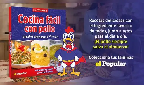 El Popular presenta su nuevo coleccionable Cocina fácil con pollo elpopular.pe