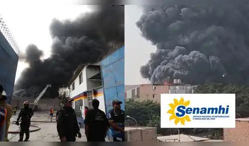Incendio en Ate: Senamhi advierte que el humo se expande y varios distritos de Lima serán afectados. elpopular.pe