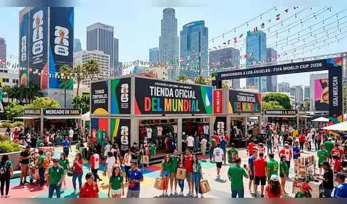 Estas son las tiendas temporales para el Mundial 2026 en Los Ángeles. elpopular.pe