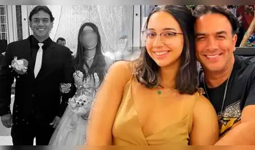 Farid Ode se fue de viaje con su hija mayor y su novia. elpopular.pe