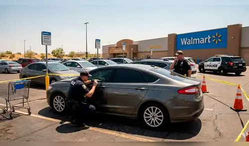 Hombre dejó a su hijo dentro de un auto encerrado con llave bajo el sol en un estacionamiento de Walmart. elpopular.pe
