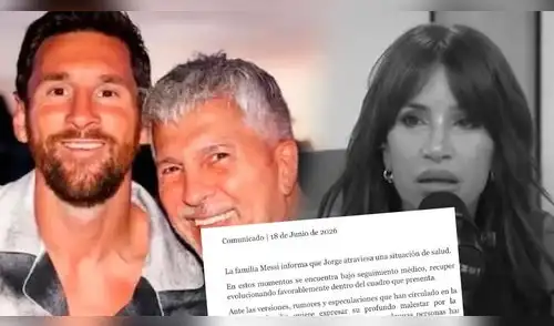 Periodista anuncia EN VIVO la muerte del padre de Lionel Messi y familia de futbolista explota. elpopular.pe