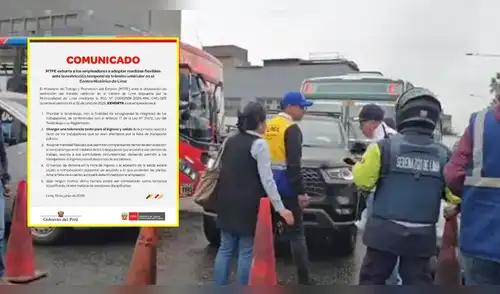 MTPE se pronuncia ante desvíos en Lima y solicita a los empleadores TRABAJO REMOTO y tolerancia con los horarios. elpopular.pe