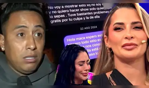 Christian Cueva expone TODOS sus CHATS con Macarena Gastaldo tras revelarse que la BUSCÓ pese a Pamela Franco: "Quiero que sepas..." elpopular.pe