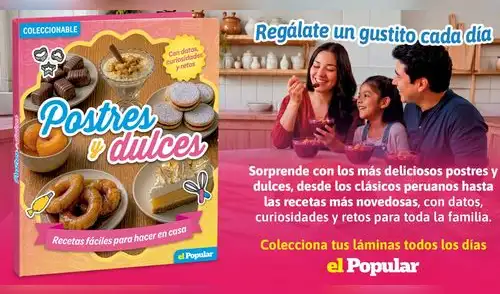El Popular presenta su nuevo coleccionable Postres y Dulces elpopular.pe