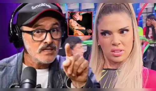 Carlos Alcántara 'parcha' a Flor Ortola. elpopular.pe