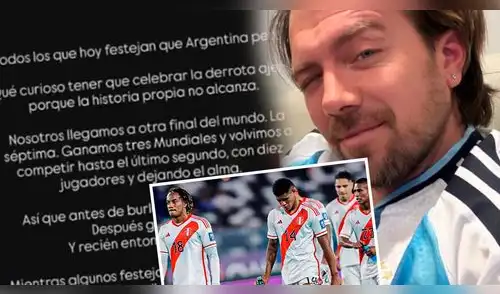 ¿Hunde a peruanos? Julián Zucchi lanza polémico comentario tras derrota de Argentina: "Primero lleguen al Mundial y ganen algo" elpopular.pe