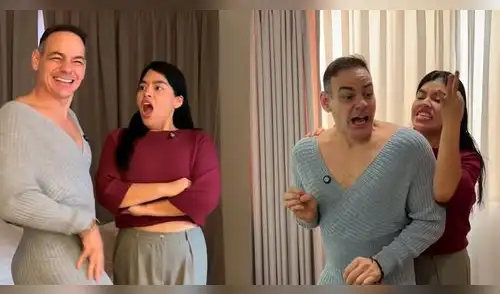 ¡SE LE CAYÓ LA MÁSCARA! Leslie Echevarría queda en SHOCK al encontrar a Mark Vito usando ropa de mujer: "Yo tenía mis dudas..." elpopular.pe