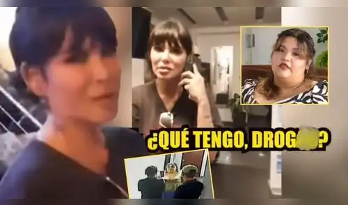 Angie Jibaja es acusada de consumo de sustancias y agrede a trabajadora. elpopular.pe