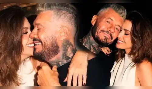 Marcelo Tinelli y Milett Figueroa se lucen enamorados. elpopular.pe