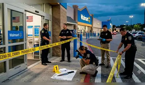 Hombre armado con un cuchillo AMENAZÓ a policías y clientes de Walmart. elpopular.pe