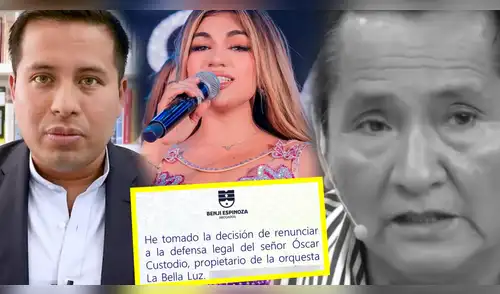 Benji Espinoza renuncia a defensa legal de Óscar Custodio elpopular.pe