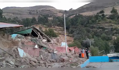 Sismo de 5.0 en Junín destruye viviendas, deja un herido y deslizamientos en laderas. elpopular.pe