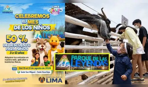 Plan familiar en Lima: Parque de las Leyendas ofrece entradas al 50% para este grupo. elpopular.pe