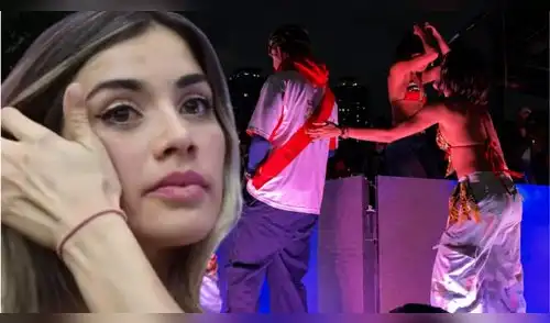 Korina Rivadeneira se pronuncia sobre desplante que sufrió durante concierto de Rawayana. elpopular.pe